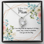 Best Gift For First Time Mom Necklace Mother's Day Ideas TH7