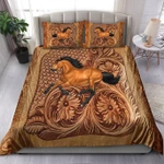 Horse - Leather Embossed Bedding Set JJW12092004 - Amaze Style™-Bedding Set