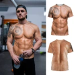 Muscle Tattoo 3D All Over Printed T-Shirt Pi28072001 - Amaze Style™-Apparel