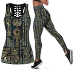Hollow Tank Top And Leggings Ancient Egypt 3D All Over Printed MP240301 - Amaze Style™-Apparel