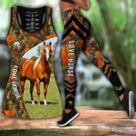 Love Horses Combo Tank + Legging MP12082006 - Amaze Style™-Apparel