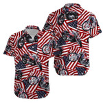 Motorcycles American Flag Hawaiian Shirt | For Men & Women | Adult | HW3641