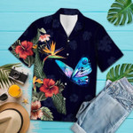 Flower Butterfly Hawaiian Shirt | For Men & Women | Adult | HW1303