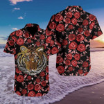 Tiger Rose Hawaiian Shirt | For Men & Women | Adult | HW8247
