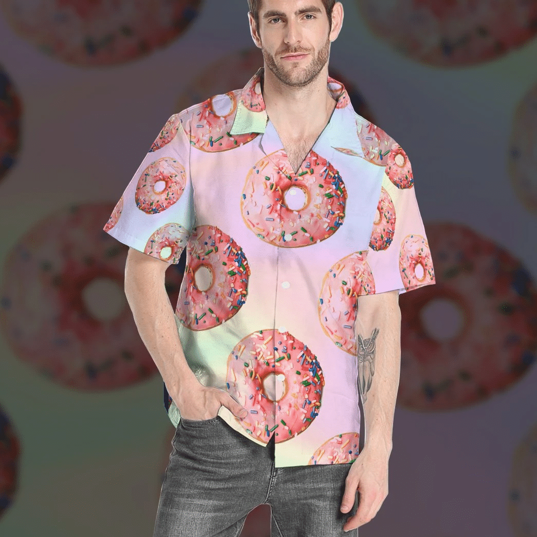 Pink Donuts Hawaiian Shirt | For Men & Women | Adult | HW6758