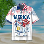 T-rex Independence Day Hawaiian Shirt | For Men & Women | Adult | HW7189