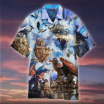 Dragons Are Flying Above The Castles Hawaiian Shirt | For Men & Women | Adult | HW4806