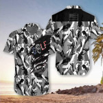Golf Skull Camouflage Hawaiian Shirt | For Men & Women | Adult | HW7069