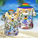 Pug LGBT Hawaiian Shirt | For Men & Women | Adult | HW6364