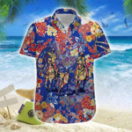 Color Roping With Flowers Hawaiian Shirt | For Men & Women | Adult | HW7415