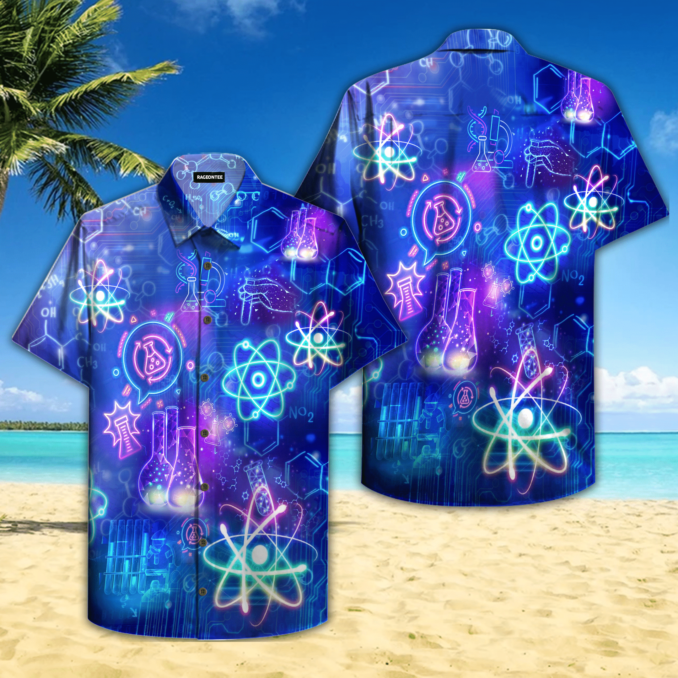 Think Like A Proton Chemistry Hawaiian Shirt | For Men & Women | Adult | HW4693
