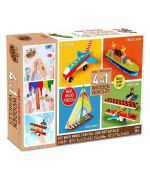 Anker Play Paint Your Own 4 In 1 Wooden Vehicles Play