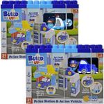 Build Me Up Max Castle With Police Station And Action Vehicles, 31 Pieces