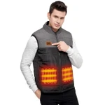 Men'S Usb Rechargeable Battery Heated Vest
