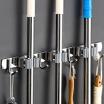 Heavy Duty Broom And Mop Holder Storage Rack Hook