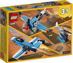 Lego Creator 3In1 Propeller Plane 31099 Flying Toy Building Kit, New (128 Pieces)