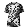 Viking Tattoo Pullover Zip Hoodie Crewneck Sweatshirt T-Shirt 3D All Over Print For Men And Women
