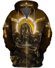 Stand With God Zip Hoodie Crewneck Sweatshirt T-Shirt 3D All Over Print For Men And Women