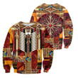 Native Pattern Zip Hoodie Crewneck Sweatshirt T-Shirt 3D All Over Print For Men And Women