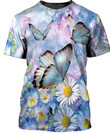 Butterfly Zip Hoodie Crewneck Sweatshirt T-Shirt 3D All Over Print For Men And Women
