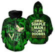 Simple Man Zip Hoodie Crewneck Sweatshirt T-Shirt 3D All Over Print For Men And Women