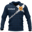 Scotland Saltire Celtic Thistle St Patrick's Day Zip Hoodie Crewneck Sweatshirt T-Shirt 3D All Over Print For Men And Women