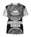 American Samoa Zip Hoodie Crewneck Sweatshirt T-Shirt 3D All Over Print For Men And Women