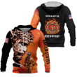 Firefighter Zip Hoodie Crewneck Sweatshirt T-Shirt 3D All Over Print For Men And Women