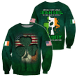 Irish St.Patrick Day Zip Hoodie Crewneck Sweatshirt T-Shirt 3D All Over Print For Men And Women