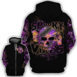 Skull Spooky Zip Hoodie Crewneck Sweatshirt T-Shirt 3D All Over Print For Men And Women