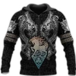 Viking God Zip Hoodie Crewneck Sweatshirt T-Shirt 3D All Over Print For Men And Women