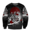 Samurai Flower Zip Hoodie Crewneck Sweatshirt T-Shirt 3D All Over Print For Men And Women