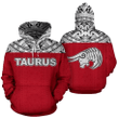 Taurus Zodiac Zip Hoodie Crewneck Sweatshirt T-Shirt 3D All Over Print For Men And Women