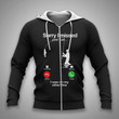 Sorry I Missed Your Call Zip Hoodie Crewneck Sweatshirt T-Shirt 3D All Over Print For Men And Women