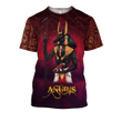 Anubis Zip Hoodie Crewneck Sweatshirt T-Shirt 3D All Over Print For Men And Women