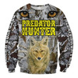 Predator Hunter Camo Zip Hoodie Crewneck Sweatshirt T-Shirt 3D All Over Print For Men And Women