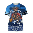 Love Skull Pirates Zip Hoodie Crewneck Sweatshirt T-Shirt 3D All Over Print For Men And Women