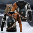 Bear tan Black Zip Hoodie Crewneck Sweatshirt T-Shirt 3D All Over Print For Men And Women