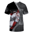 Knights Templar Zip Hoodie Crewneck Sweatshirt T-Shirt 3D All Over Print For Men And Women