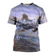 Aircraft Zip Hoodie Crewneck Sweatshirt T-Shirt 3D All Over Print For Men And Women