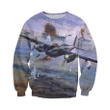 Aircraft Zip Hoodie Crewneck Sweatshirt T-Shirt 3D All Over Print For Men And Women