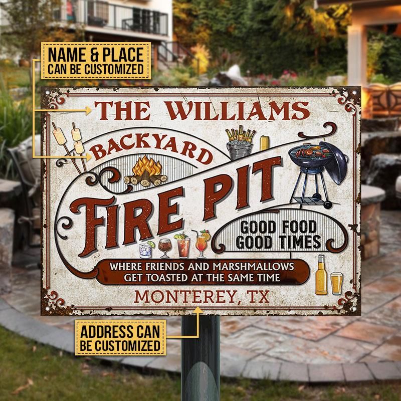 Personalized Fire Pit Get Toasted, Personalized Fire Pit Signs