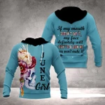 June Girl Zip Hoodie Crewneck Sweatshirt T-Shirt 3D All Over Print For Men And Women