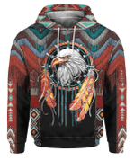 Eagle Native Zip Hoodie Crewneck Sweatshirt T-Shirt 3D All Over Print For Men And Women