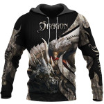 Tattoo and Dungeon Dragon Zip Hoodie Crewneck Sweatshirt T-Shirt 3D All Over Print For Men And Women