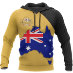 Australia Map Special Zip Hoodie Crewneck Sweatshirt T-Shirt 3D All Over Print For Men And Women