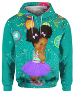 Chubby Cheeks Girl Back To School Kid Zip Hoodie Crewneck Sweatshirt T-Shirt 3D All Over Print For Men And Women