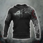 Viking Fenrir Zip Hoodie Crewneck Sweatshirt T-Shirt 3D All Over Print For Men And Women