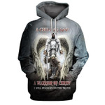 Knights Templar Child Of God Warrior Of Christ Zip Hoodie Crewneck Sweatshirt T-Shirt 3D All Over Print For Men And Women
