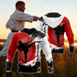 Karate Zip Hoodie Crewneck Sweatshirt T-Shirt 3D All Over Print For Men And Women